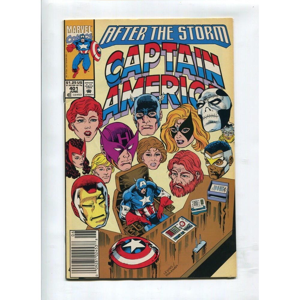 Captain America #401 Marvel Comics 1992 Newsstand Comic Book